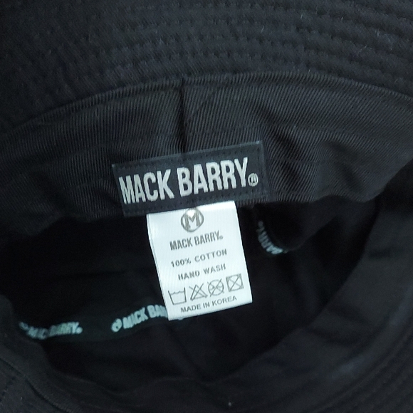 Black Bucket Hat with Safety Pin Accent - Picture 2 of 2